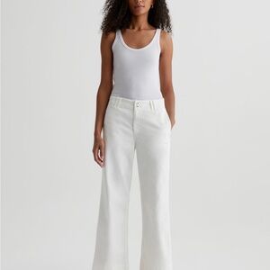 ⚡️AG Natasha Mid-Rise Cropped Jeans in White